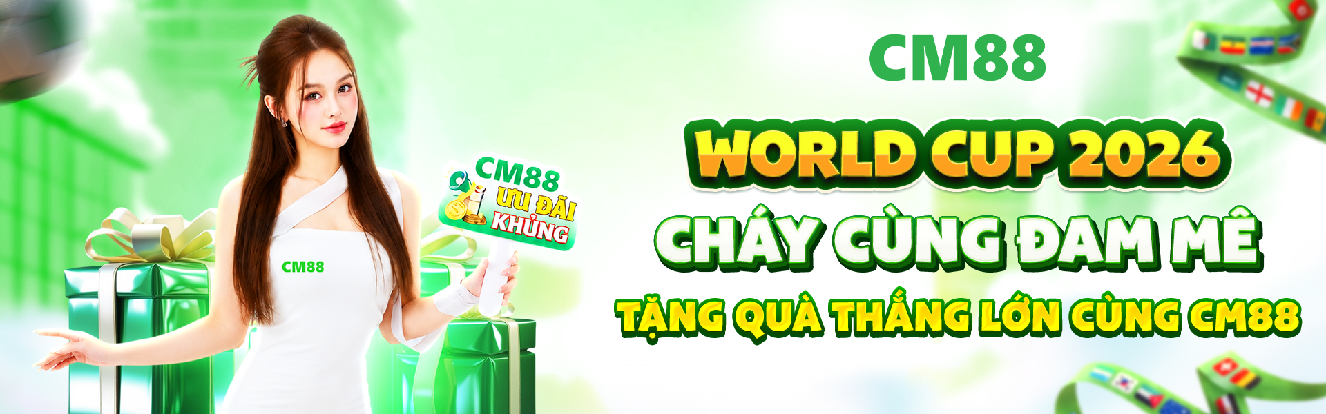 Hành trình World Cup 2026 trở nên cuốn hút hơn khi CM88, OKVIP và những đối tác uy tín cùng nhau tạo dấu ấn riêng.